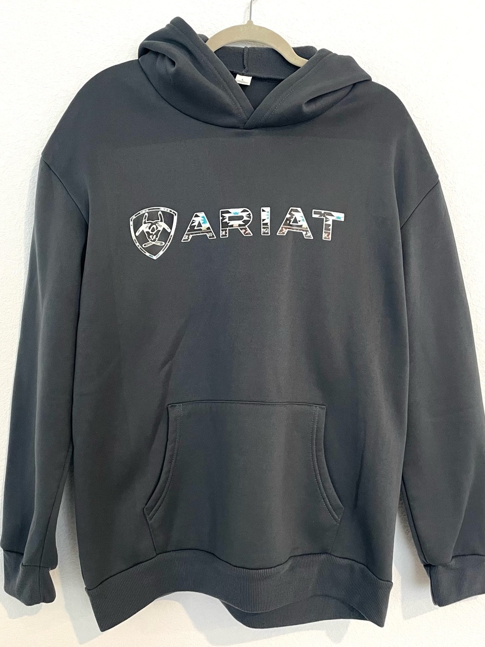 Ariat Men's Dark Gray Logo Pullover Hoodie